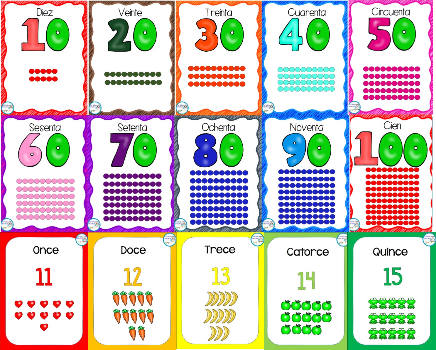 Fabulosos diseños de números para enseñar y aprender | Educación Primaria