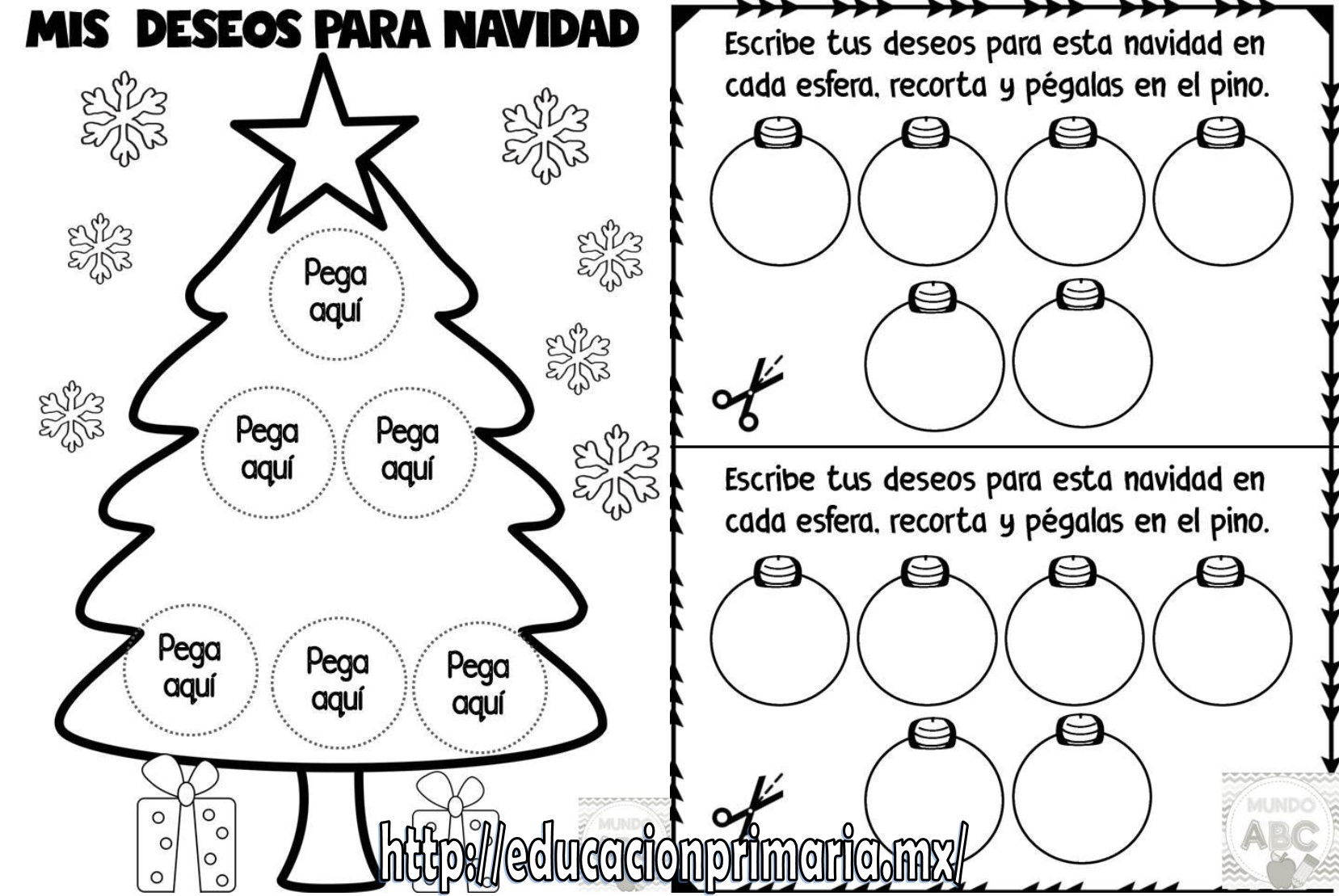 Linda Actividad Para Desear Buenos Deseos De Navidad Educación Primaria